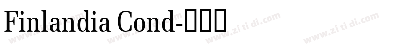 Finlandia Cond字体转换